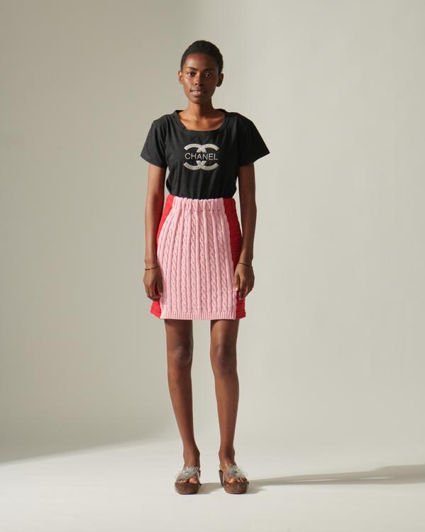 Knit pullover skirt 1